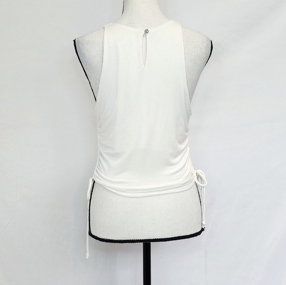 She + Sky Ruched Tie Sides Cropped Tank - Picture 3 of 5